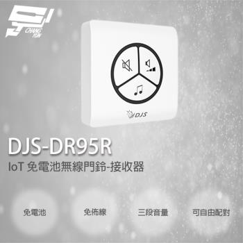 [昌運科技] DJS-DR95R 免電池無線門鈴 接收器 中繼轉發功能 距離可無限延伸 無線電鈴 自發電 免用電池