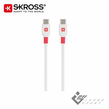 瑞士Skross Type-C to Type-C 傳輸充電線 15cm