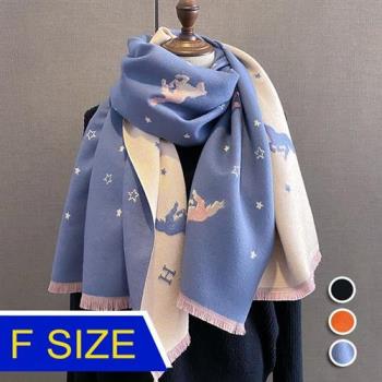 【韓國K.W.】韓國羊絨人氣指標高級圍巾披肩(保暖/圍巾/小香風)