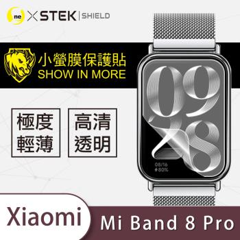 【O-ONE】Xiaomi Band 8 Pro 手錶『小螢膜』滿版全膠螢幕保護貼超跑包膜頂級原料犀牛皮(一組兩入)