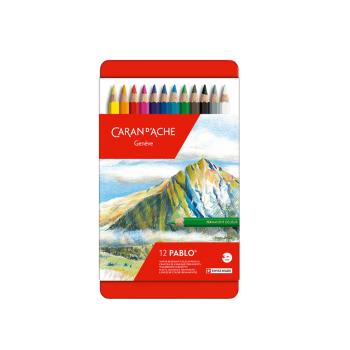 CARAN dACHE 瑞士卡達 PABLO 專家級油性色鉛 12色 /盒 666.312