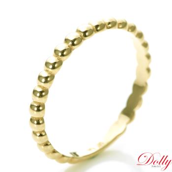 Dolly 14K金 輕珠寶黃K金戒指