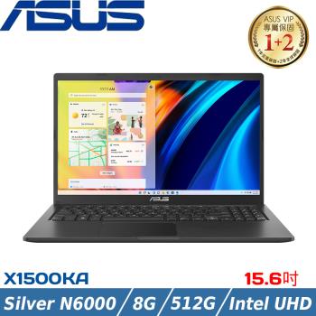 ASUS Vivobook 15吋 輕薄筆電 N6000/8G/512G SSD/W11/X1500KA-0441KN6000