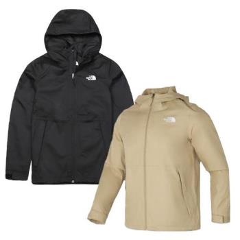 The North Face 北面 男連帽外套 防風 防潑水 黑/卡其【運動世界】NF0A4UDNJK3/NF0A4UDNLK5