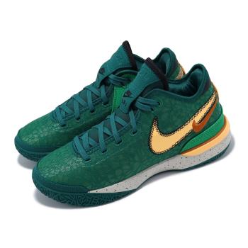 Nike 籃球鞋 LeBron NXXT Gen EP 綠 橘 LBJ 男鞋 中筒 氣墊 緩震 DR8788-301
