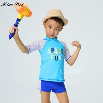 【沙麗品牌】流行男童短袖二件式泳裝 NO.239018