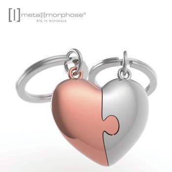 【Metalmorphose】MTM｜粉色心型拼圖鑰匙圈