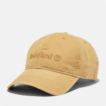 Timberland 中性款小麥色棉質帆布棒球帽|A1F54EH3