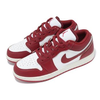 Nike 休閒鞋 Air Jordan 1 Low GS 大童 女鞋 紅 白 AJ1 低筒 一代 FJ3465-160