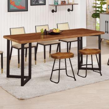 Boden-莫尼6尺工業風實木餐桌/工作桌/長桌/會議桌/休閒桌