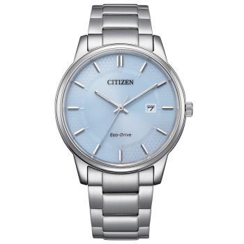 CITIZEN星辰 PAIR系列 冰河藍 簡約時尚 光動能腕錶 BM6978-77L