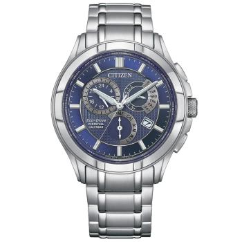 CITIZEN星辰 GENTS系列 萬年曆 時尚光動能腕錶 BL8160-58L