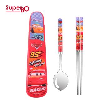 SuperBO 不鏽鋼匙筷組(附盒) 閃電麥坤