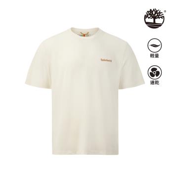 Timberland 男款復古白Polartec® 科技快乾透氣短袖T恤|A4215CM9