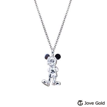 Disney迪士尼系列銀飾 純銀項鍊-英俊米奇款