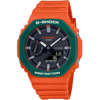 CASIO G-SHOCK 強悍撞色農家橡樹計時錶/GA-2110SC-4A