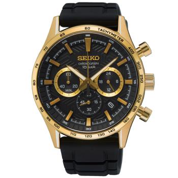 SEIKO精工 CS系列 簡約三眼計時腕錶 8T63-00Y0C/SSB446P1