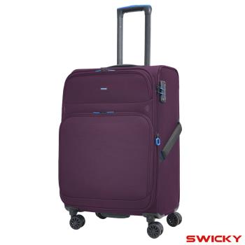 【SWICKY】24吋 復刻都會系列旅行箱/行李箱(紫)