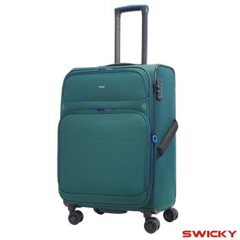 【SWICKY】24吋 復刻都會系列旅行箱/行李箱(湖水綠)
