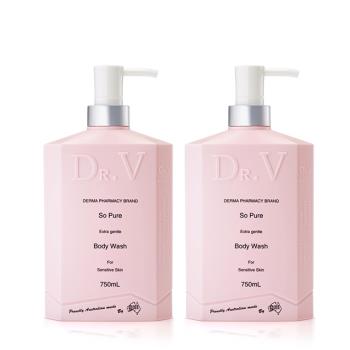 【澳洲Dr. V】專業級配方-純淨溫和沐浴乳 (2入組-750ml/瓶)