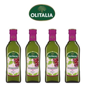 Olitalia 奧利塔 100%葡萄籽油500ml x4罐