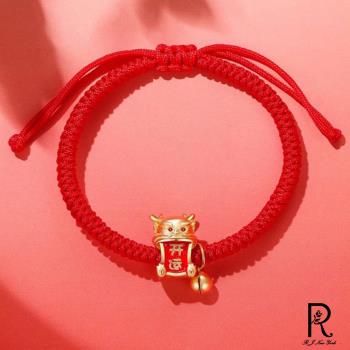  Jpqueen 開運龍年鈴鐺編織紅繩手鍊(紅色)