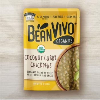 【布緯食聊】BeanVIVO 有機椰奶咖哩鷹嘴豆調味即食包/美國原裝進口/有機/不含麩質/非基因改造/素食/高蛋白質/低熱量/高纖維