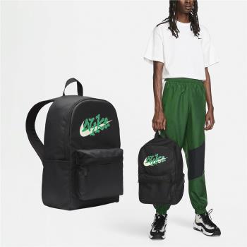 Nike 後背包 Heritage 男款 黑 綠 大空間 多夾層 背包 雙肩包 筆電包 FN0878-010