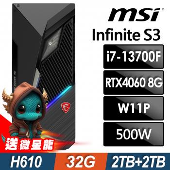 MSI 微星 MAG Infinite S3 (i7-13700F/32G/2TB+2TB SSD/RTX4060-8G/W11P)