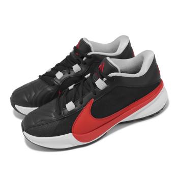Nike 籃球鞋 Zoom Freak 5 EP 黑 紅 男鞋 字母哥 5代 希臘怪物 氣墊 緩震 DX4996-004