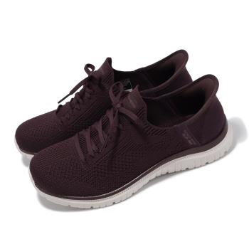 Skechers 休閒鞋 Virtue-Divinity Slip-Ins 女鞋 紫 白 透氣 輕量 懶人鞋 健走鞋 104421WPLUM