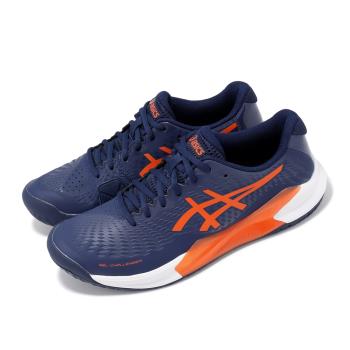 Asics 網球鞋 GEL-Challenger 14 男鞋 藍 橘 避震 耐磨 亞瑟膠 運動鞋 亞瑟士 1041A405401