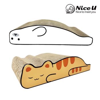【NiceU毛樂趣】動物造型貓抓板(兩個一組)