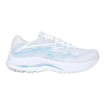 MIZUNO WAVE RIDER 27 SW 女慢跑鞋-4E-運動 訓練 寬楦