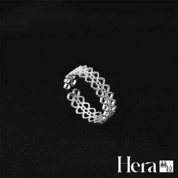 【Hera 赫拉】精鍍銀蕾絲開口戒指 H111071905