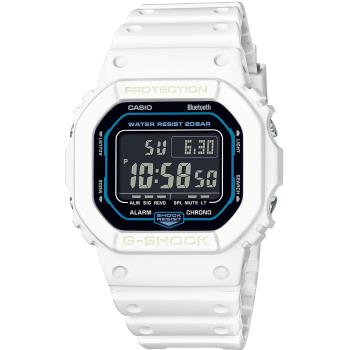 CASIO G-SHOCK 未來工業風智慧藍芽方形計時錶/DW-B5600SF-7