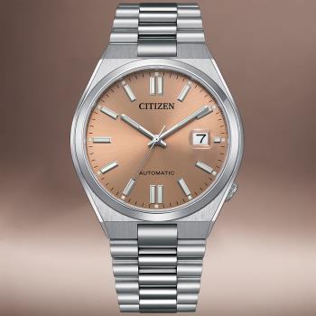 CITIZEN星辰 Mechanical系列 PANTONE限定款 暖柔沙 限量 機械腕錶 NJ0158-89Y