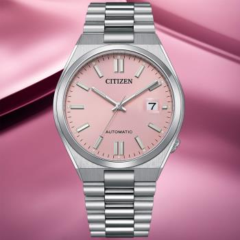 CITIZEN星辰 Mechanical系列 PANTONE限定款 夢幻粉 機械腕錶 NJ0158-89X