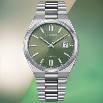 CITIZEN星辰 Mechanical系列 PANTONE限定款 沉穩綠 機械腕錶 NJ0158-89Z