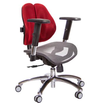 GXG 低雙背網座 電腦椅(鋁腳/SO金屬扶手) TW-2803 LU5