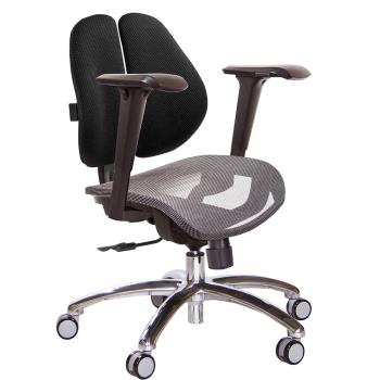 GXG 低雙背網座 電腦椅(鋁腳/4D升降扶手) TW-2803 LU3