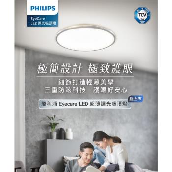 Philips 飛利浦EyeCare LED 36W超薄調光吸頂燈-自然光 (PA016)