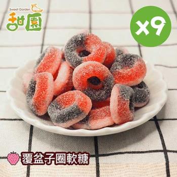 【甜園】覆盆子圈軟糖120gX9包 可愛造型糖果 送禮首選