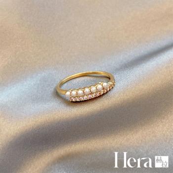 【Hera 赫拉】網紅時尚個性麻花珍珠戒指 H112122605