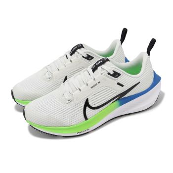 Nike 慢跑鞋 Air Zoom Pegasus 40 GS 大童 女鞋 白 綠 氣墊 回彈 路跑 運動鞋 DX2498-006