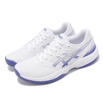 Asics 羽球鞋 GEL-Court Hunter 3 女鞋 白 藍 抗扭 抓地 室內運動 運動鞋 亞瑟士 1072A090101