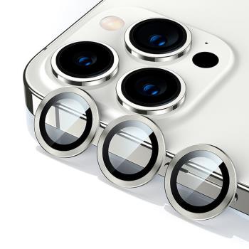 IN7 iPhone 15 Pro/15 Pro Max 金屬框玻璃鏡頭膜 手機鏡頭保護貼(1組3片)