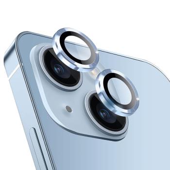 IN7 iPhone 15 /15 Plus 金屬框玻璃鏡頭膜 手機鏡頭保護貼(1組2片)
