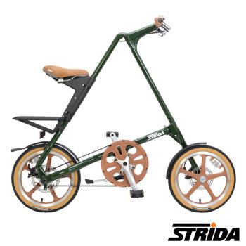 英國STRiDA速立達 16吋LT版 單速碟剎/皮帶傳動/折疊後可推行/三角形單車