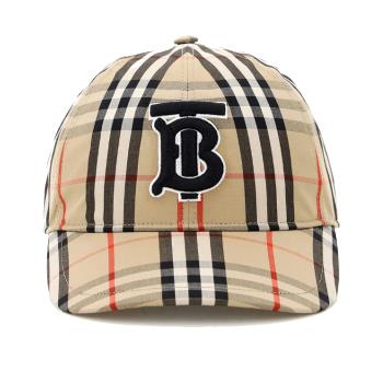【BURBERRY】 TB 經典Vintage格紋棉質棒球帽 L號(59cm) 8038504
